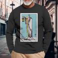 Hermit Tarot Oracle Fashion Card Deck Streetwear Long Sleeve T-Shirt Gifts for Old Men