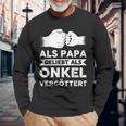 Herren Als Papa Geliebt Als Onkelergöttert Papa Onkel Langarmshirts Geschenke für alte Männer