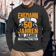 Herren Goldhochzeit Deko Hochzeitstag Jubiläum Ehemann Hochzeit Langarmshirts Geschenke für alte Männer