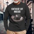 Herren Jungen Father Of Moles Papaatertag Maulwurf Langarmshirts Geschenke für alte Männer