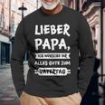 Herren Lieber Papa Alles Gute Zumatertag Papaatertag Langarmshirts Geschenke für alte Männer