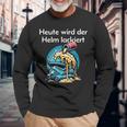 Heute Wird Der Helm Lackiert Langarmshirts Geschenke für alte Männer