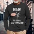 Hier Dir Ist Was Untergefen Black Langarmshirts Geschenke für alte Männer