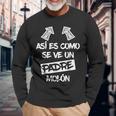 Hombre Padre Molón Regalo Divertido Mejor Papá Día Del Padre Camiseta de manga larga Regalos para ancianos