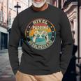 Hombre Padrino Nivel Desbloqueado Regalo Padrino Camiseta de manga larga Regalos para ancianos