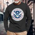 Homeland Security Tsa Veteran Work Emblem Patch Long Sleeve T-Shirt Gifts for Old Men