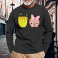 Honey Bunny Cute & Rabbit Animal Lovers Long Sleeve T-Shirt Gifts for Old Men