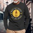 Hoy Se Bebe Mexican Beer Latino Long Sleeve T-Shirt Gifts for Old Men