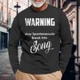 Humorous Broadway Musical Graphics For Theatre Lovers Long Sleeve T-Shirt Gifts for Old Men