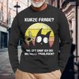 Humour Cat Slogan Vintage Cynic Cats Langarmshirts Geschenke für alte Männer