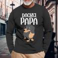 Hunde Papa Hundebesitzer Hundehalteratertag Dackel Langarmshirts Geschenke für alte Männer