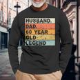 Husband Dad 60 Year Old Legend 60Nd Birthday Father's Day Long Sleeve T-Shirt Gifts for Old Men