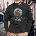 Ice Cream Boy Cone Sundae Retro Vintage Ice Cream Man Long Sleeve T-Shirt Gifts for Old Men