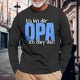 Ich Bin Der Opa, Kann Das Enkelkind Langarmshirts, Schwarz Für Großväter Geschenke für alte Männer