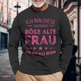 Ich Bin Die Legendäre Böse Alte Frau Langarmshirts in Schwarz Geschenke für alte Männer