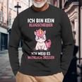 Ich Bin Kein Klugscheißer Weiß Es Wrklich Besser Unicorn Langarmshirts Geschenke für alte Männer