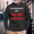 Ich Bin Kein Rassist Aber Gegen Rechts Anti Rassismus Langarmshirts Geschenke für alte Männer