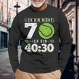 Ich Bin Nicht 70 Jahre Tennis 70Th Birthday Langarmshirts Geschenke für alte Männer