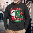 Ich Bin Nur Zum Essen Hier Langarmshirts, Santa Claus Motiv für Frohe Weihnachten Geschenke für alte Männer