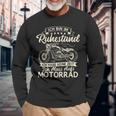 Ich Bin Im Ruhestand Ich Muss Auf Motorrad Biker Opa Ich S Langarmshirts Geschenke für alte Männer