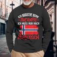 Ich Brauche Keine Therapie Ich Muss Nur Nach Norwegian Langarmshirts Geschenke für alte Männer