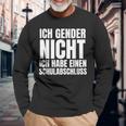 Ich Gender Nicht Ich Habe Einen Schulabschluss Anti Gender Langarmshirts Geschenke für alte Männer