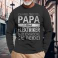 Ich Habe Zwei Titel Papa & Elektriker Dadatertag Geschenk Langarmshirts Geschenke für alte Männer