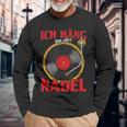 Ich Hänge An Der Nadel Inyl Record Langarmshirts Geschenke für alte Männer