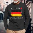 Ich Liebe Deutschland I Love Germany Langarmshirts Geschenke für alte Männer