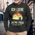 Ich Liebe Es Wenn Meine Frau Mich Fischnläst Carp Fishing Langarmshirts Geschenke für alte Männer