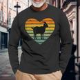 Ich Liebe Ziegen Retro Heart Goat Farm Langarmshirts Geschenke für alte Männer