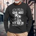 Ich Muss Gar Nix Ich Bin In Altersteilzeit Rensionary Langarmshirts Geschenke für alte Männer