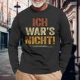 Ich War Das Nicht Fustige Ich War's Nicht German Language S Langarmshirts Geschenke für alte Männer