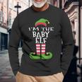 I'm The Baby Elf Family Matching Christmas Pajama Long Sleeve T-Shirt Gifts for Old Men