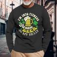 I'm Into Fitness Beer In My Belly St Patrick's Day Long Sleeve T-Shirt Gifts for Old Men