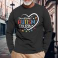 I'm A Proud Cousin Love Heart Autism Awareness Puzzle Long Sleeve T-Shirt Gifts for Old Men