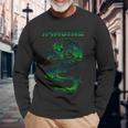 Imagine Fantasy Dragon Tattoo Style Long Sleeve T-Shirt Gifts for Old Men