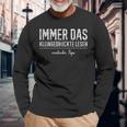 Immer Das Kleindrucke Lesen Werdender Papa S Langarmshirts Geschenke für alte Männer