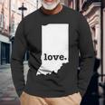 Indiana Love Hometown State Pride Long Sleeve T-Shirt Gifts for Old Men