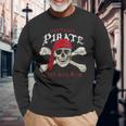 Instant Pirate Just Add Rum Skull & Crossbones Jolly Roger Long Sleeve T-Shirt Gifts for Old Men
