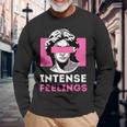 Intense Feeling Aesthetic Streetwear Roman Statue Long Sleeve T-Shirt Gifts for Old Men