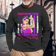 International Women's Day 2024 Inspire Inclusion 8 March Long Sleeve T-Shirt Gifts for Old Men