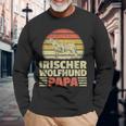 Irischer Wolfshund Papa Irish Wolfhound Windhund Besitzer Langarmshirts Geschenke für alte Männer