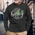 Irish Lucky Dad Father Irish St Patrick's Day Long Sleeve T-Shirt Gifts for Old Men