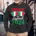 Italy Cruise Squad 2024 Summer Vacation Matching Family Long Sleeve T-Shirt Gifts for Old Men