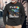 It's My 5Th Birthday Monster Truck 5Th Birthday Boy Long Sleeve T-Shirt Gifts for Old Men