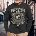 It's An English Thing You Wouldn't Understand Name Vintage Long Sleeve T-Shirt Gifts for Old Men