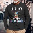 It's My Wife's Birthday Family Matching Confetti Cake Long Sleeve T-Shirt Gifts for Old Men