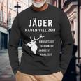 Jäger Haben Viel Zeit I Schonzeit I Jäger Hunting Langarmshirts Geschenke für alte Männer