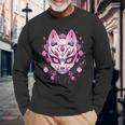 Japanese Sakura Mask Anime Manga Techwear Kawaii Langarmshirts Geschenke für alte Männer